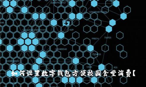 如何设置数字钱包方便校园食堂消费？